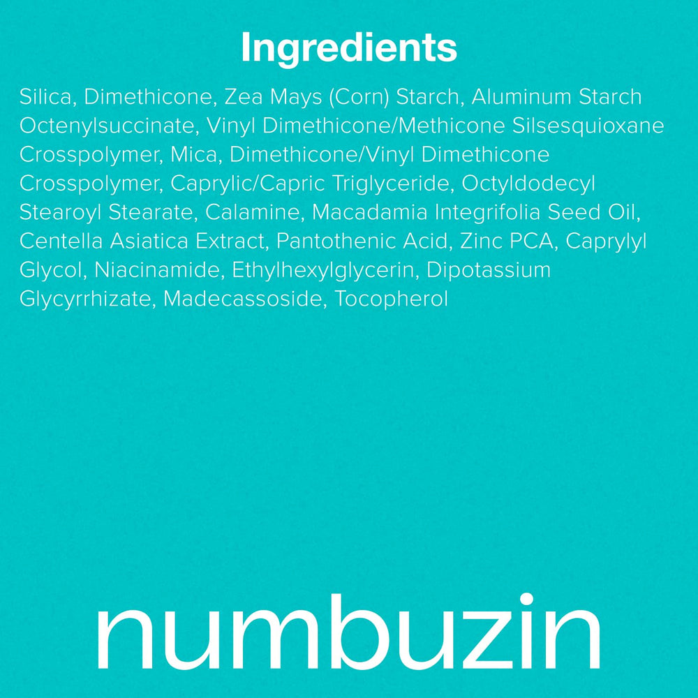Numbuzin No.1 Powder on skin demonstrates balanced texture and smoother appearance.