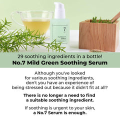 numbuzin No.7 serum being applied, lightweight layer for day-long freshness