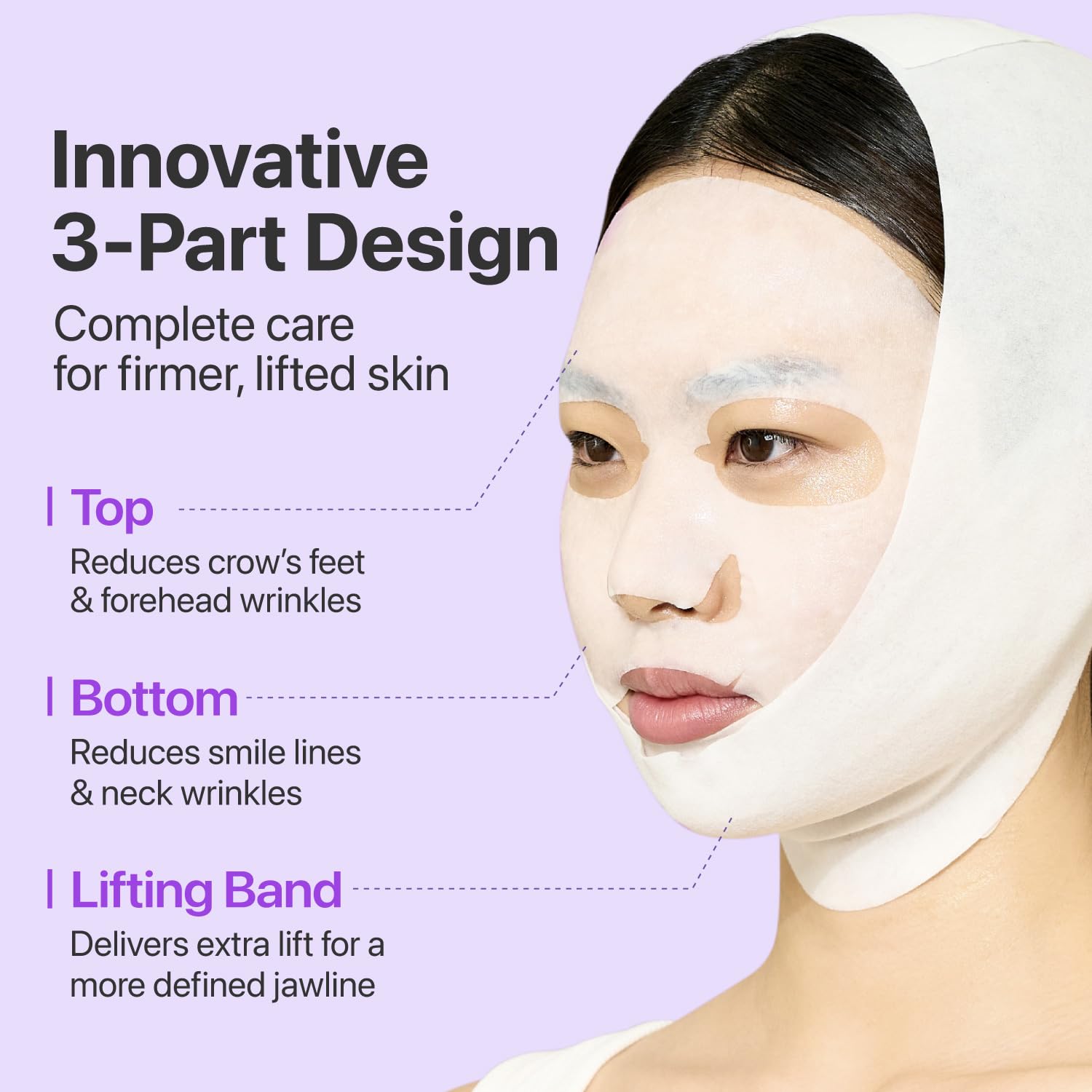 Ingredients focus NAD+ peptides and collagen for firming sensation on skin