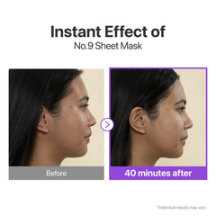 Numbuzin No.9+ NAD+ hydrogel sheet adheres evenly for consistent application