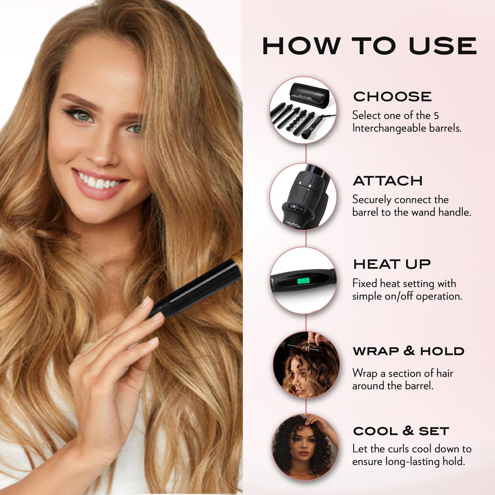NuMe Lustrum automatic shutoff promotes safe styling sessions.