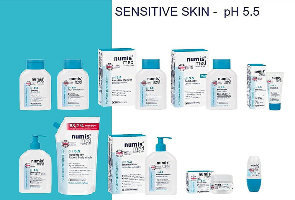 Gentle scalp care routine with Numis Med for sensitive scalps.