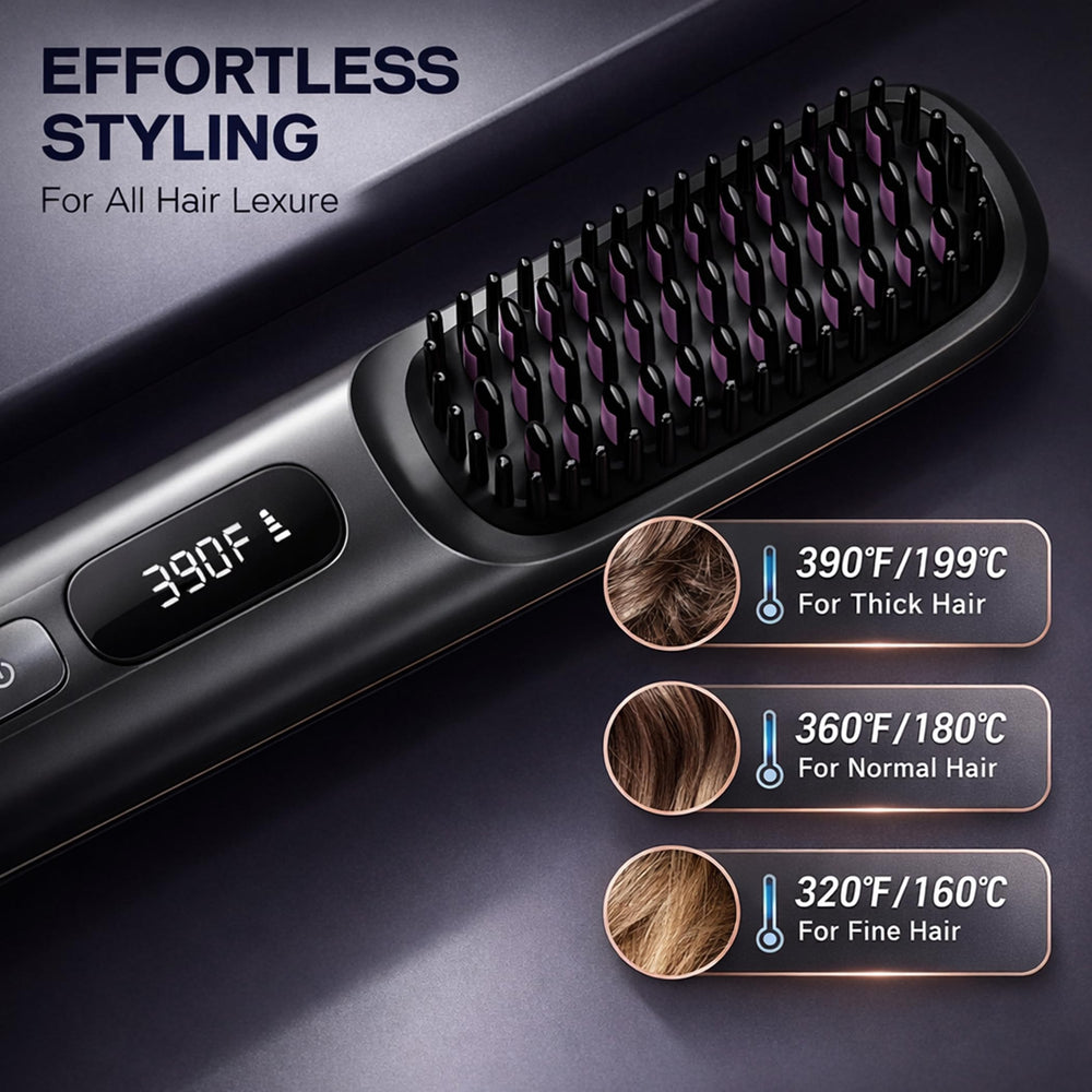 NUMOYA Go Brush Pro 60-second rescue delivers immediate bedhead fix.