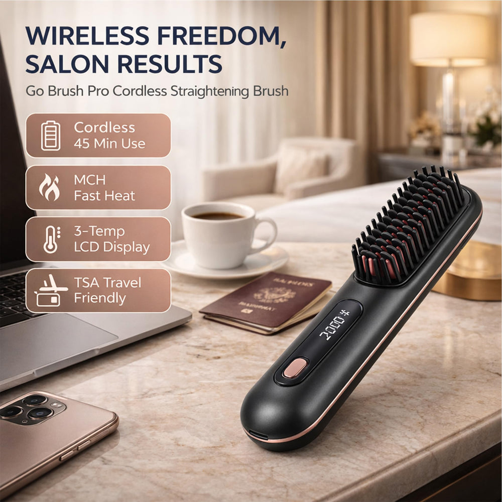 NUMOYA Go Brush Pro cordless operation enables quick touch-ups anywhere.