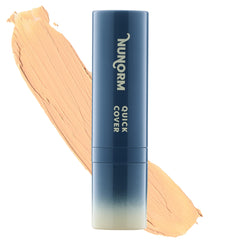 NuNorm Quick Cover foundation stick bottle close-up for easy spot concealment