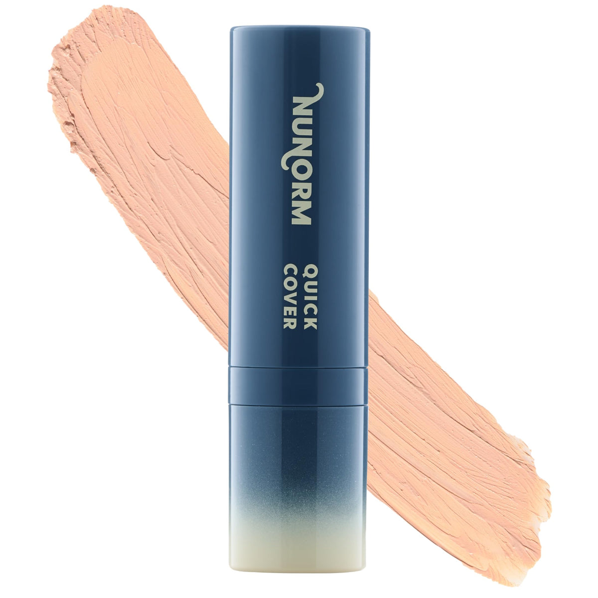NuNorm foundation concealer stick twisted up for precise, buildable coverage.