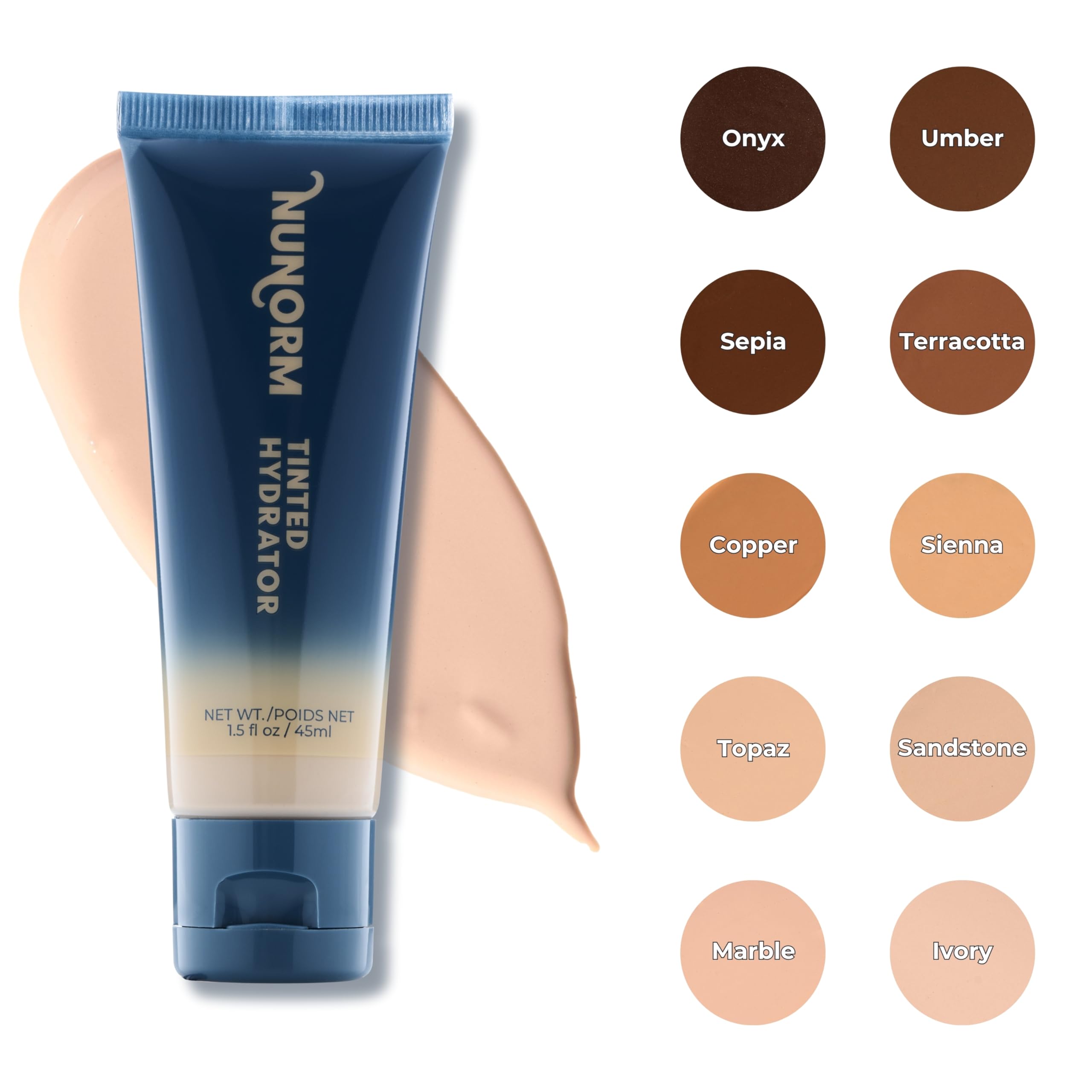NuNorm semi-matte finish closeup demonstrates clean, natural glow.