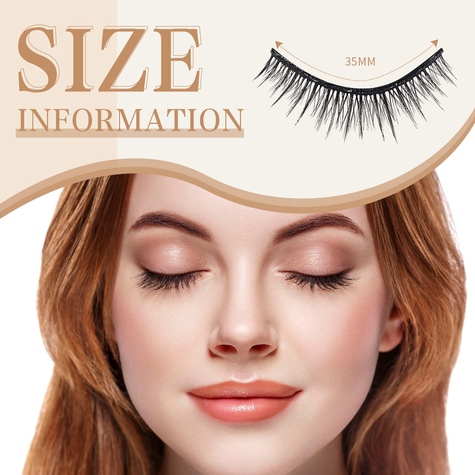 Nuogo 24-pair self-adhesive lashes pack demonstrates daily-use convenience.