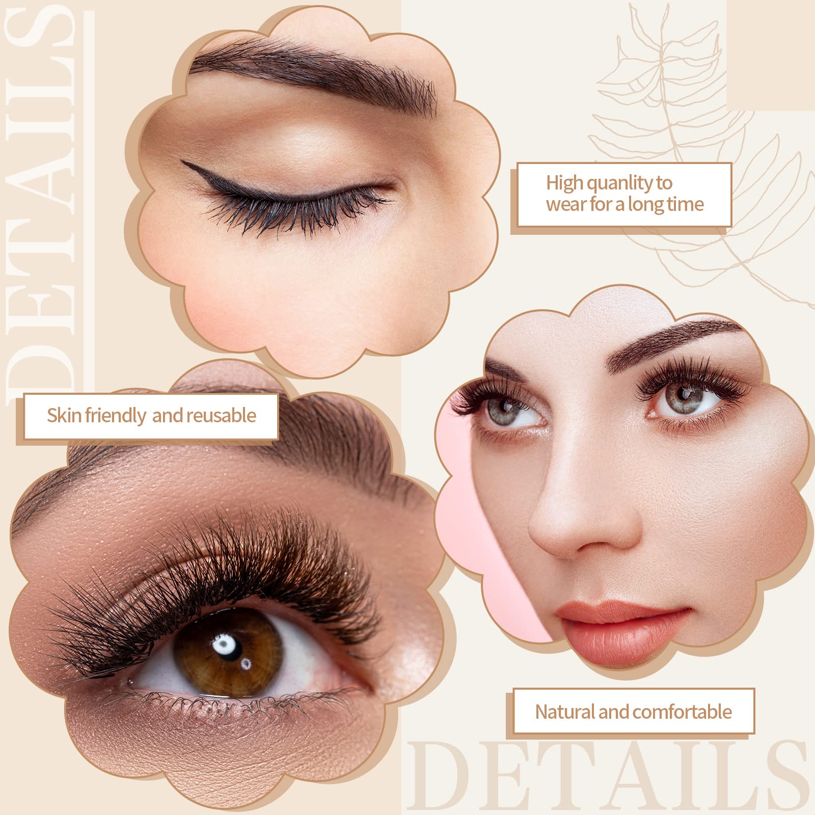 Nuogo adhesive strip replacement before reuse preserves lash longevity.