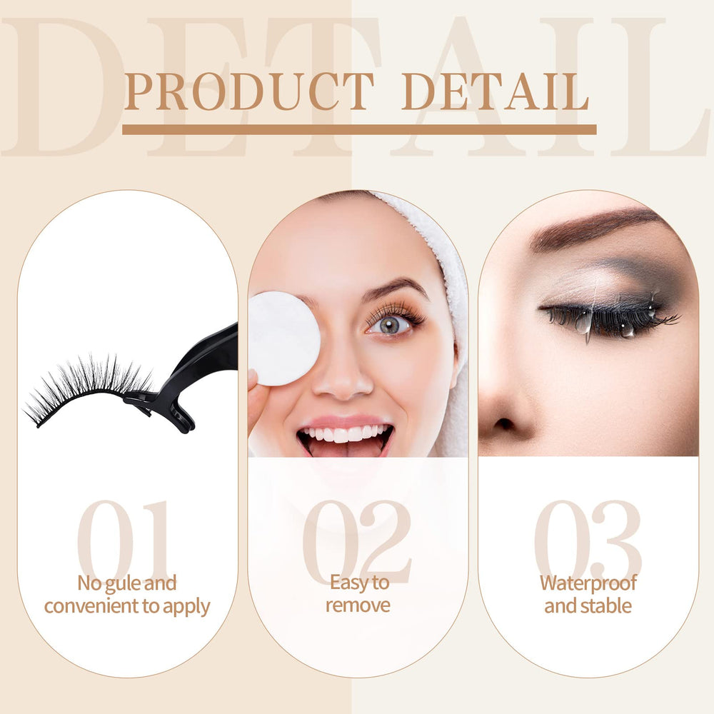 Nuogo waterproof false eyelashes designed to withstand wear during activities.