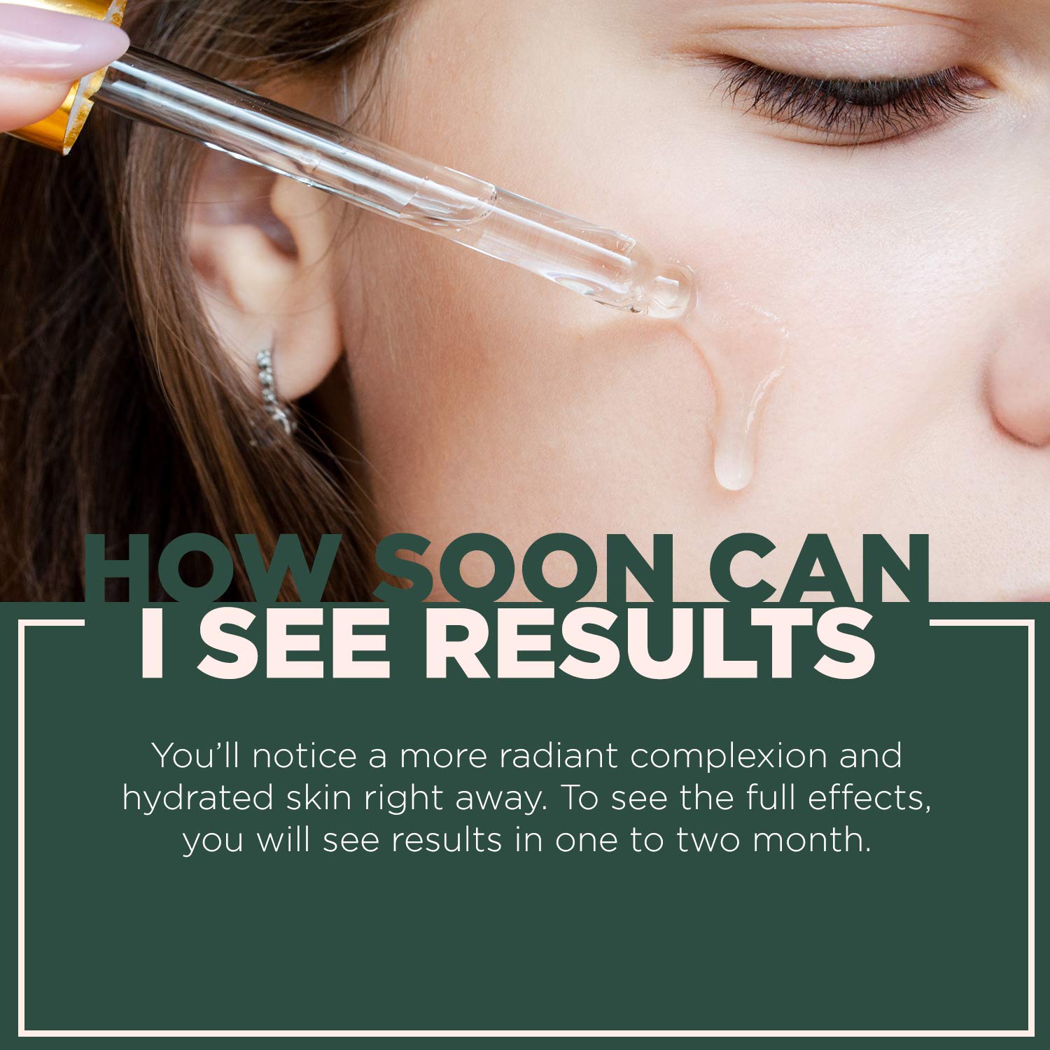 NuOrganic Face Lifting Serum on face and neck during massage