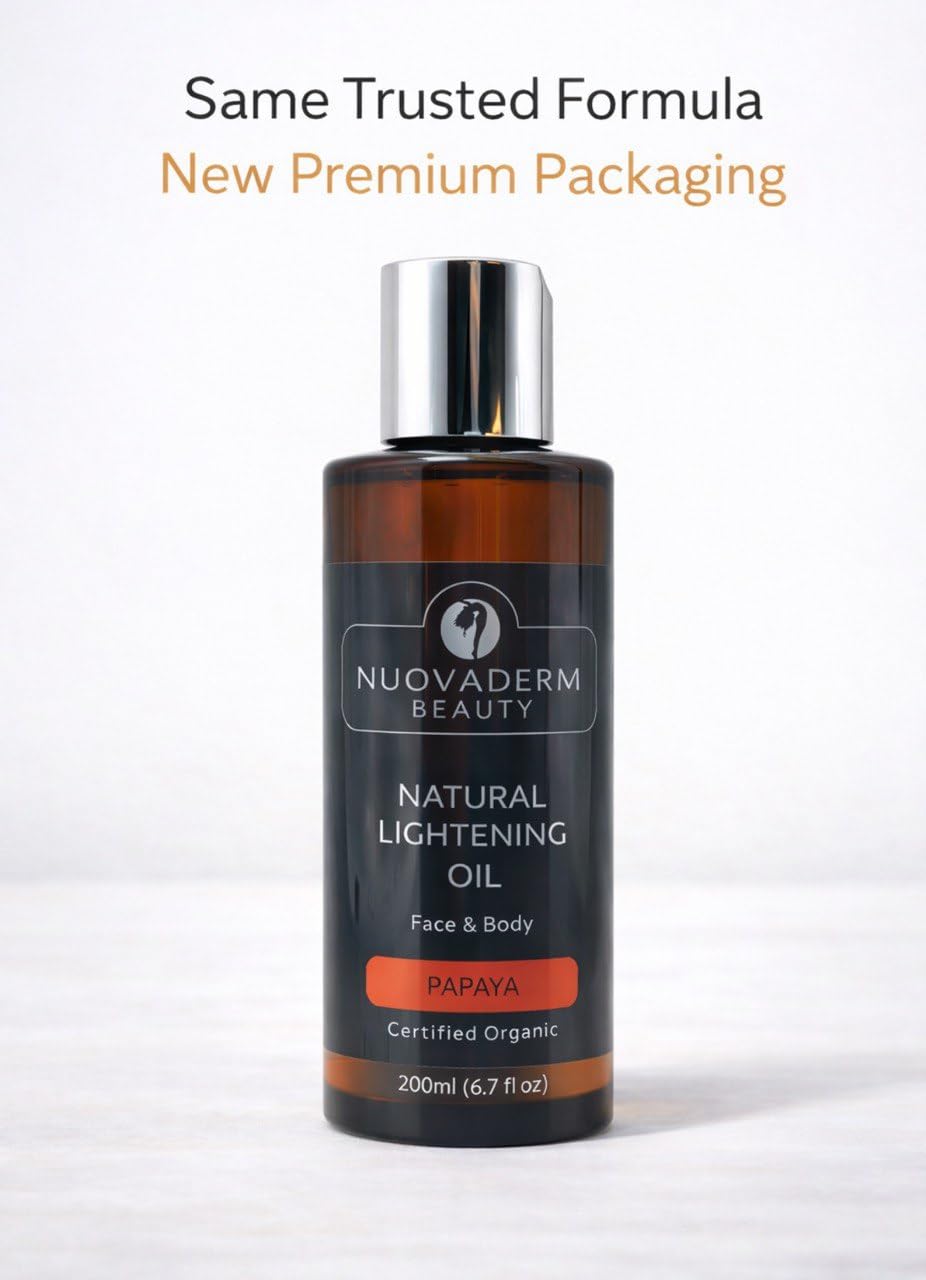 NUOVADERM vitamin C enriched oil promotes a radiant, even tone