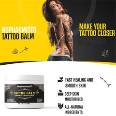 Nupharmisto balm packaging highlighting vegan cruelty-free formula.
