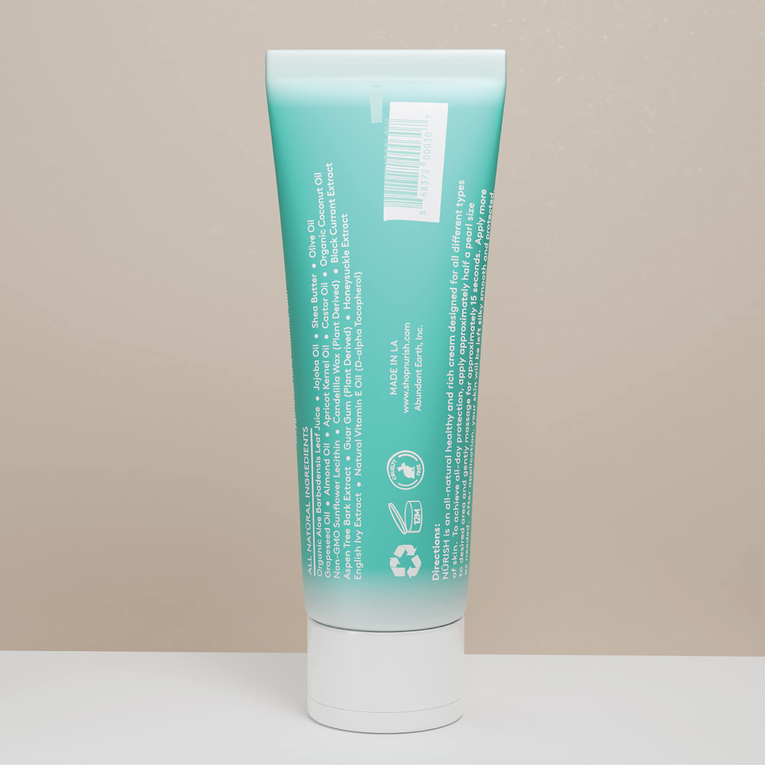 Hands applying NÜRISH moisturizer for daily use