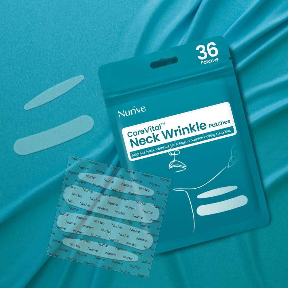 NURIVE invisible overnight patches blending with skin for a seamless look.