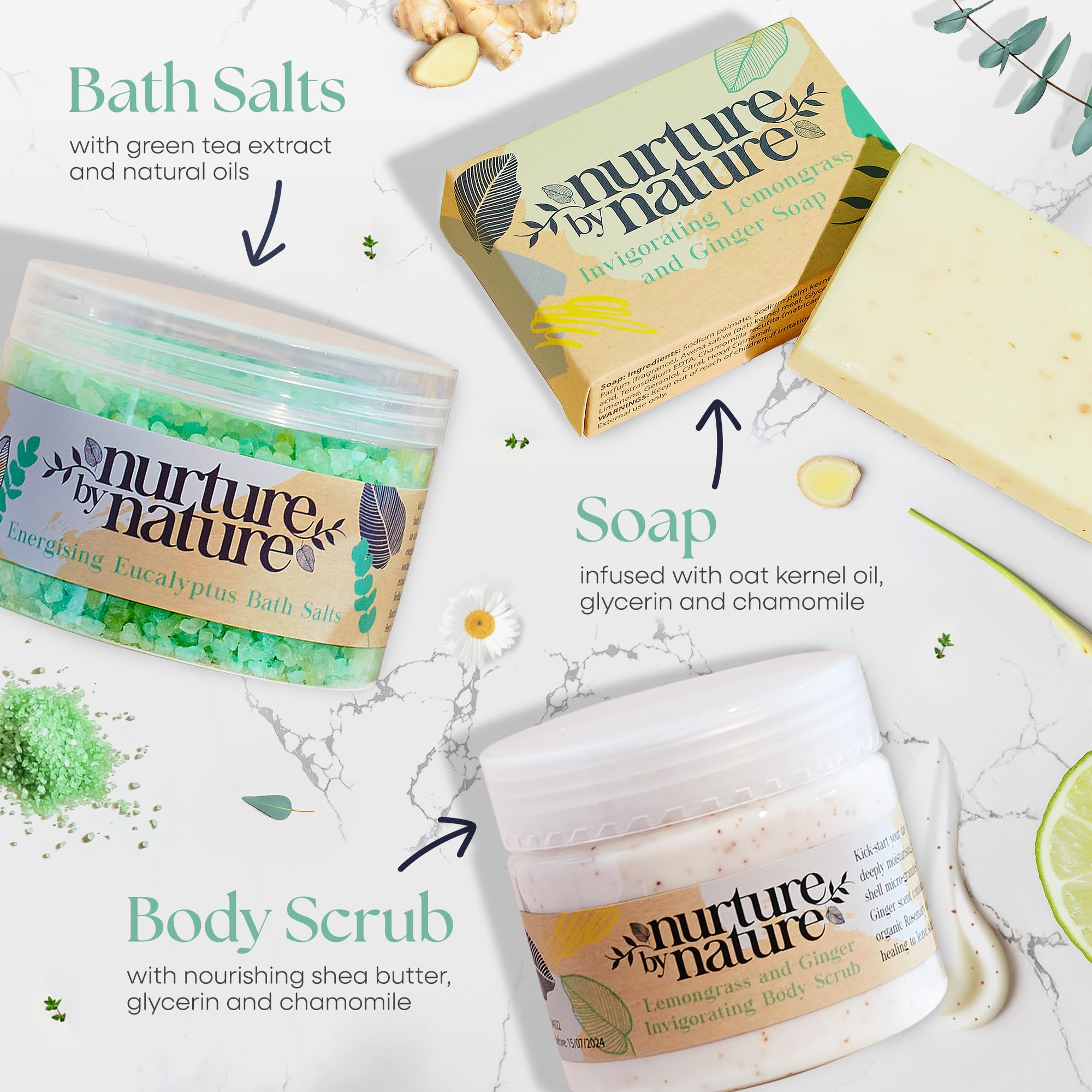 Nurture by Nature bath bomb bar delivers a gentle fizz