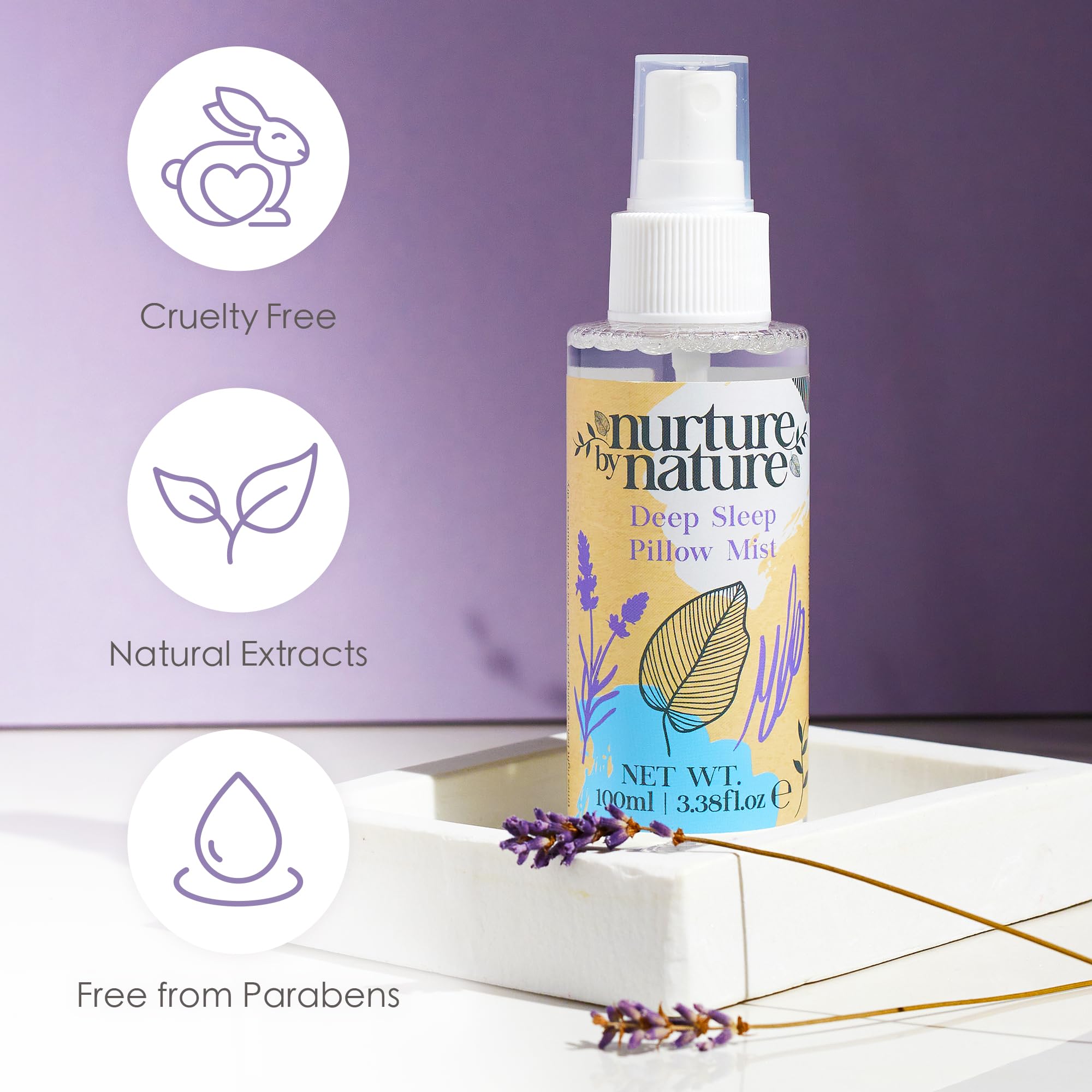 Nurture by Nature Scented Candle image adds warm ambiance for relaxation evenings.