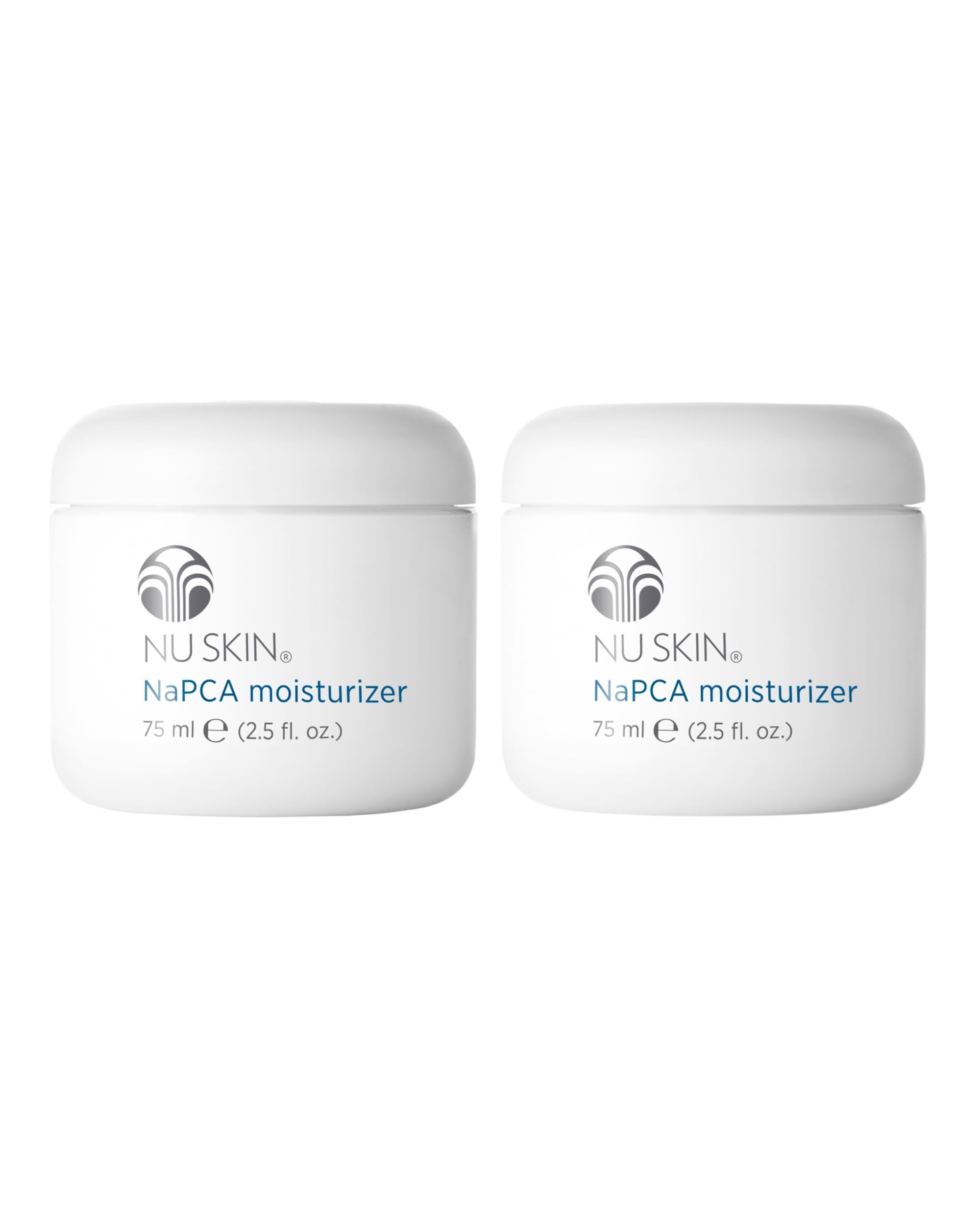 NuSkin NaPCA Moisturizer bottle closeup highlighting sleek packaging and hydration