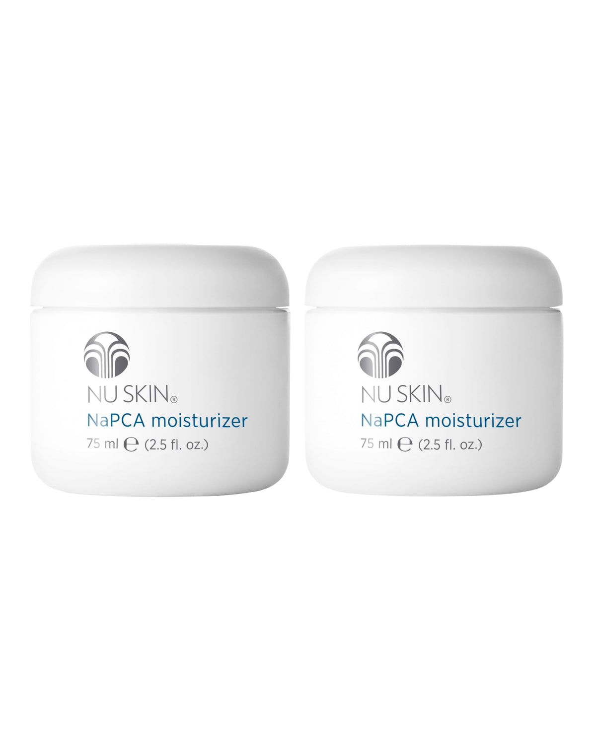 NuSkin NaPCA Moisturizer bottle closeup highlighting sleek packaging and hydration