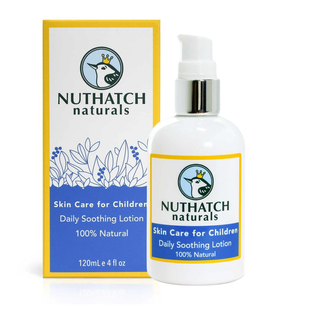 Nuthatch Naturals fragrance-free kids lotion.
