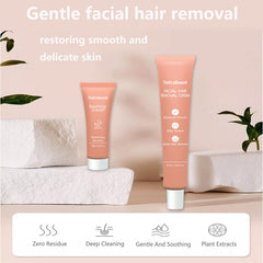 Nutraboost 2-in-1 kit applied to chin with soothing cream.