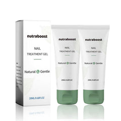 Nutraboost Nail Treatment Gel packaging, premium repair solution for nails and toes
