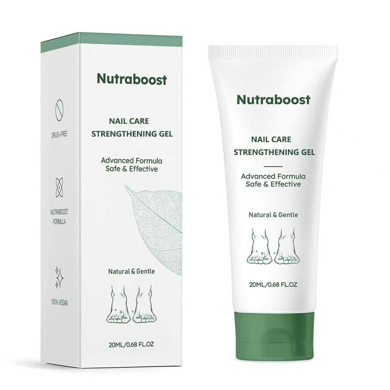Nutraboost Nail Care Gel bottle pour for precise application and shine