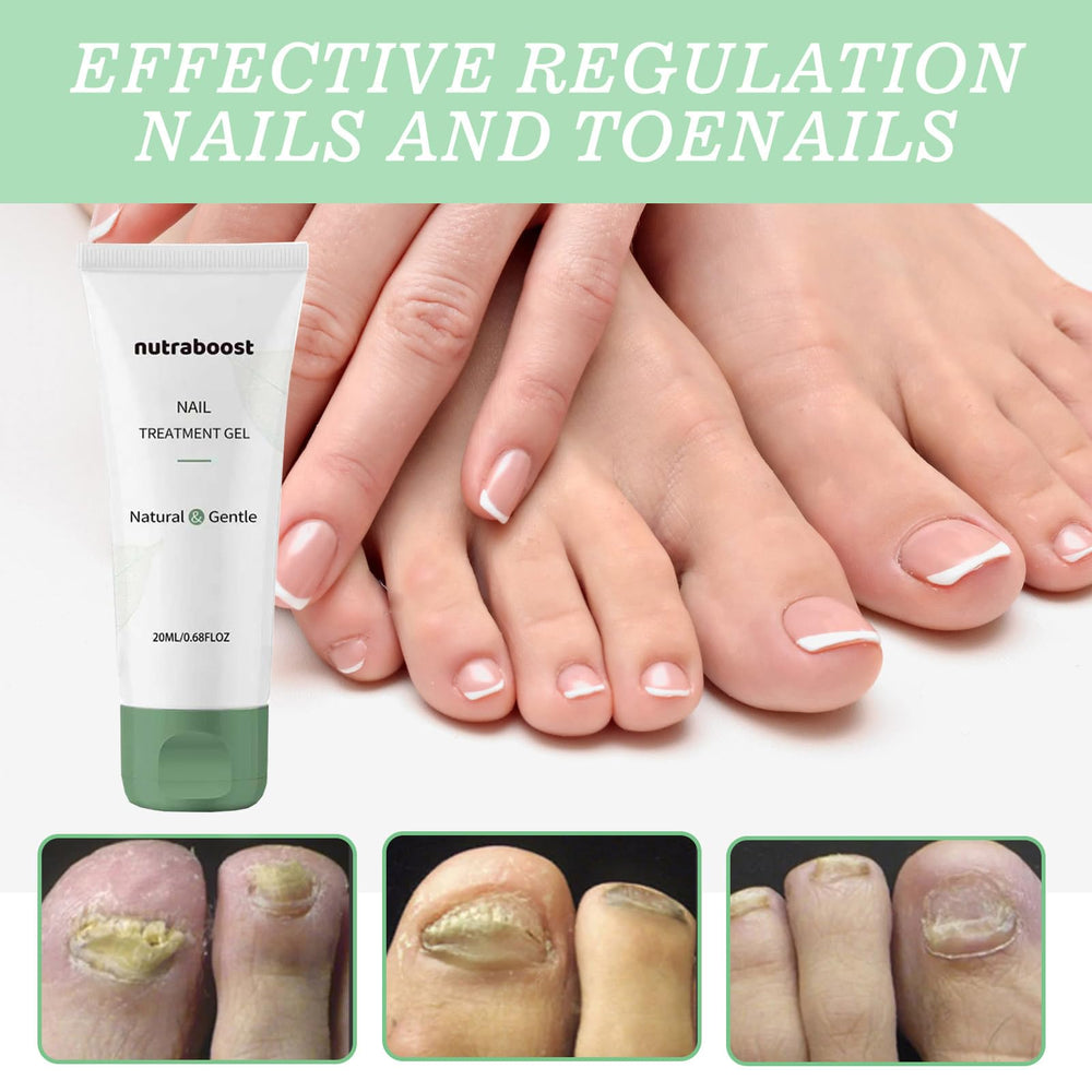 Nutraboost Olive Oil Tea Tree ingredients shot emphasizes natural nourishment for nails