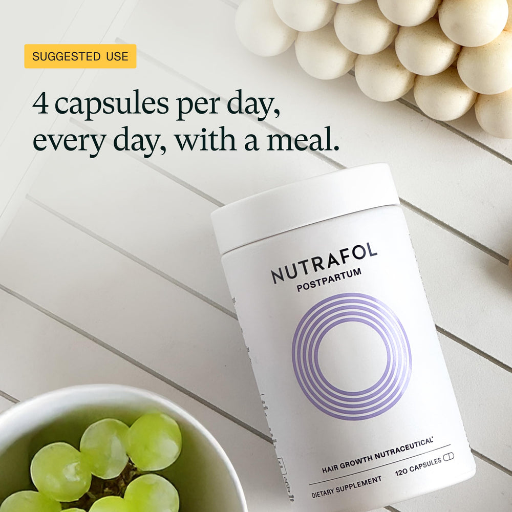 Nutrafol Postpartum tocotrienol-complex image highlighting essential nutrients