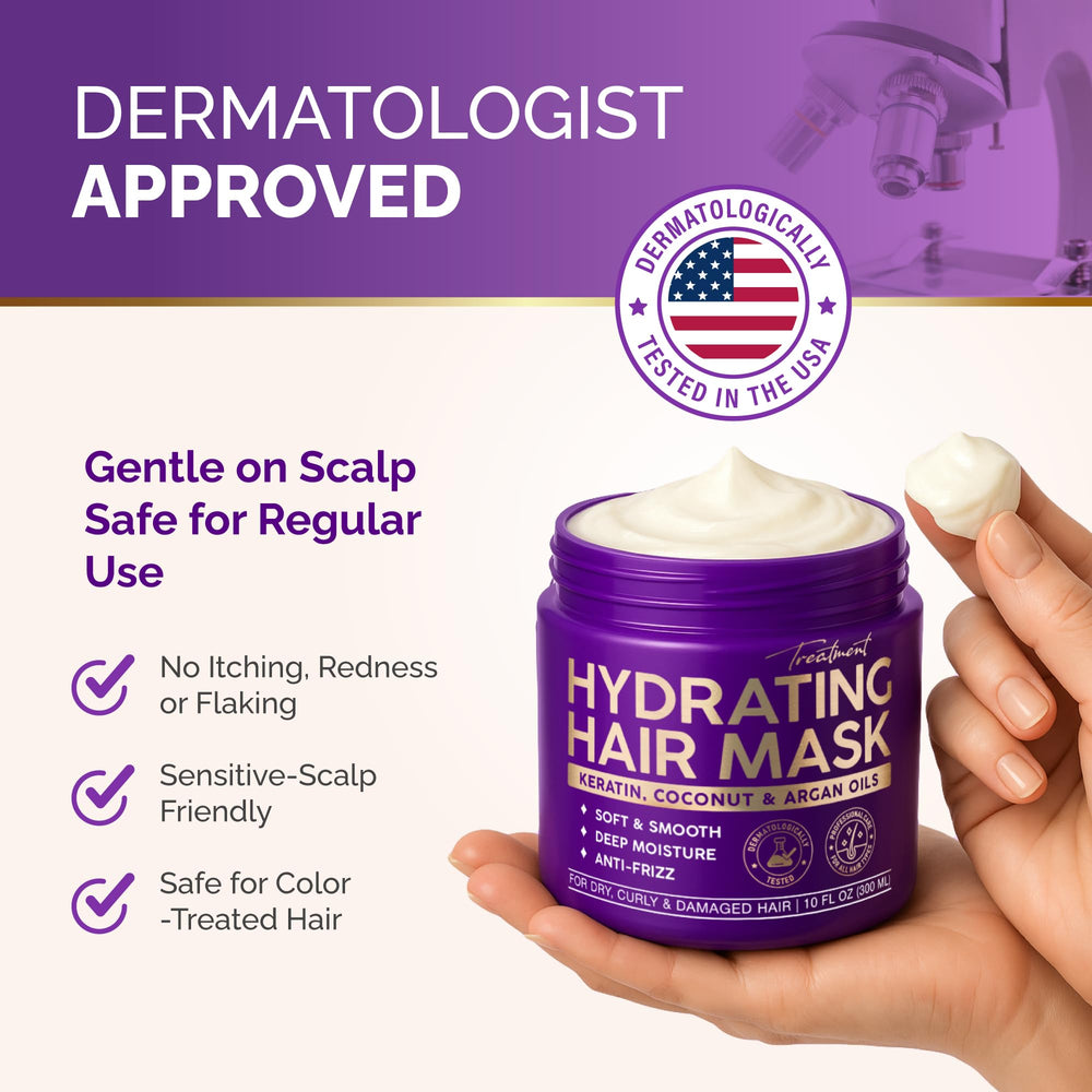 Styling-ready hair after NutraHarmony mask for easy detangling