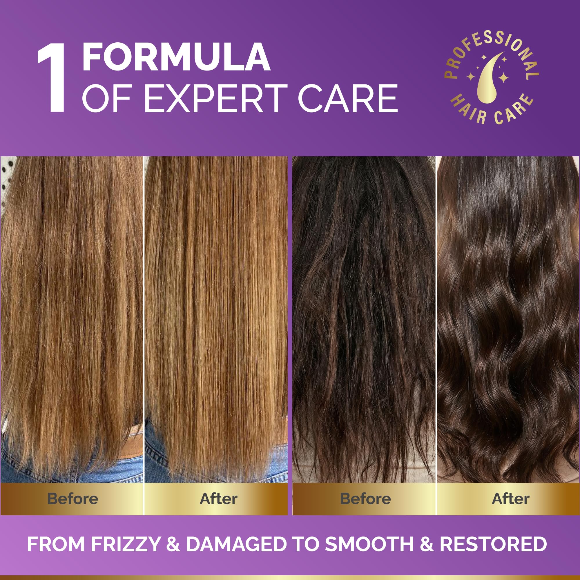 Creamy texture swirl of NutraHarmony Hydrating Hair Mask for even coverage