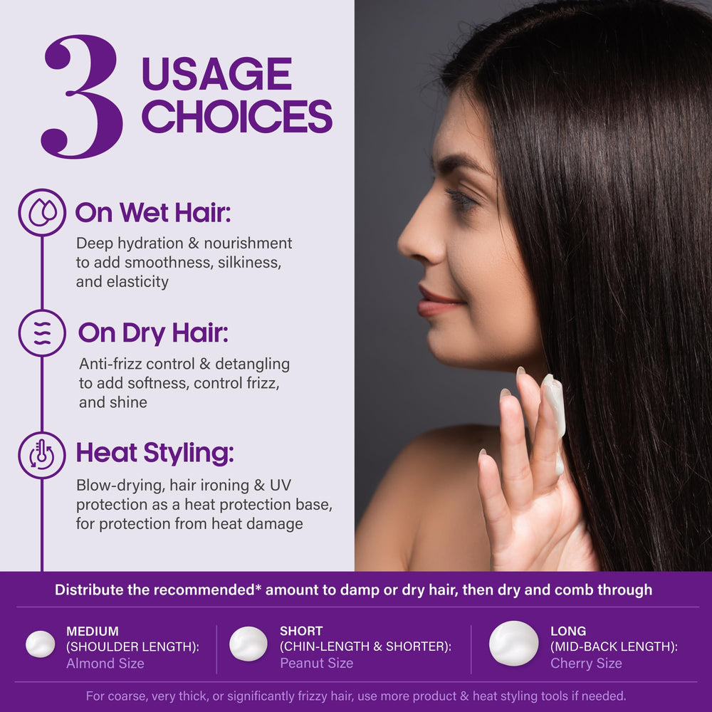 NutraHarmony Hydrating Hair Serum uv-heat-protection supports safer styling.
