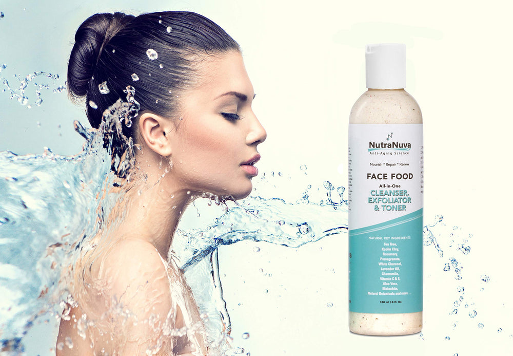 NutraNuva Face Food mud-lather texture cleanses without over-drying.