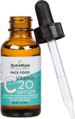 NutraNuva serum dropper dispensing for even skin application.