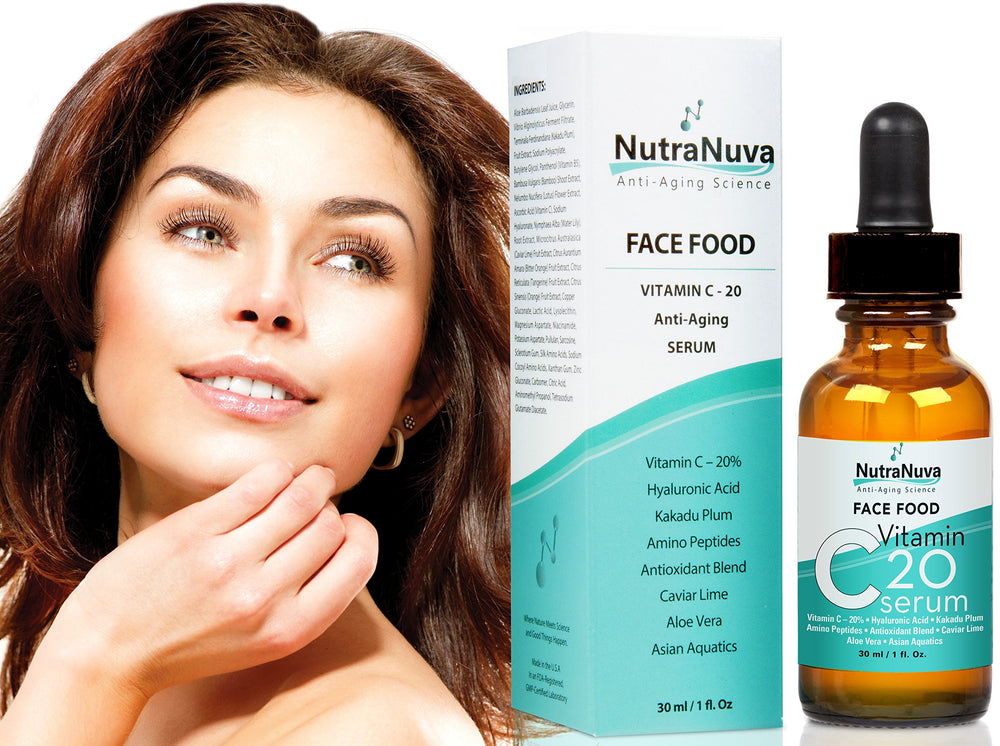 NutraNuva Face Food Serum texture close-up for easy layering.