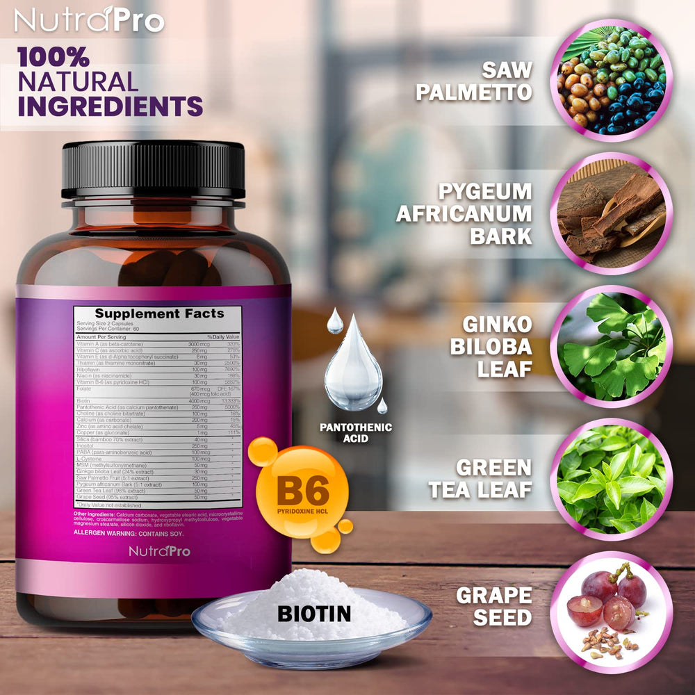 NutraPro bottle with glass of water ready for a consistent daily intake.