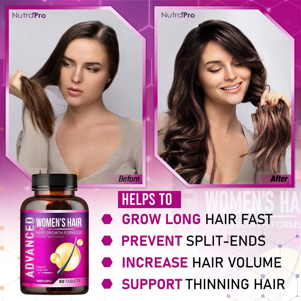 NutraPro Hair Growth woman using product in routine to target thinning at the crown.