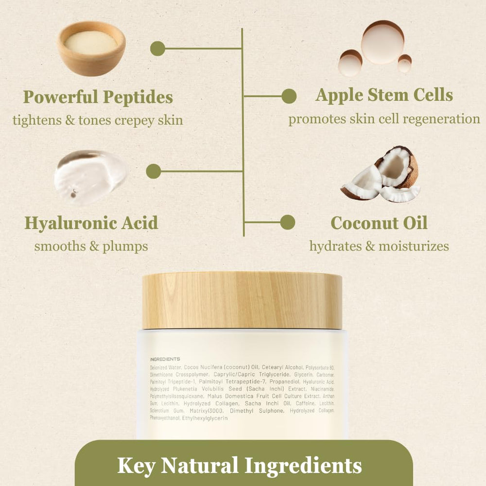 NutraVive Crepe Repair Cream jar closed; premium anti-aging care in a stylish jar.