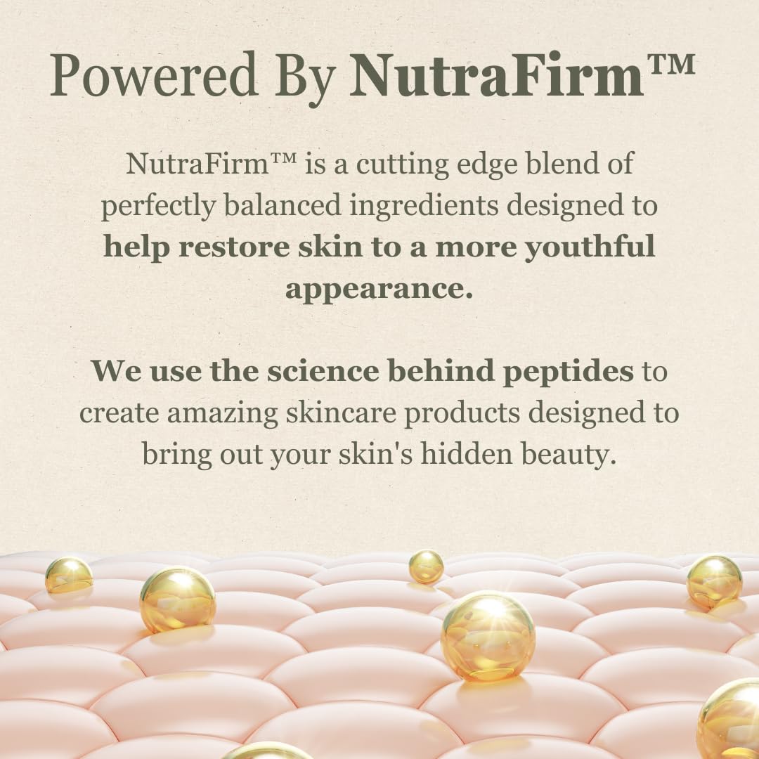 NutraVive Crepe Repair Cream on neck area; targeted tightening and smoothing potential.