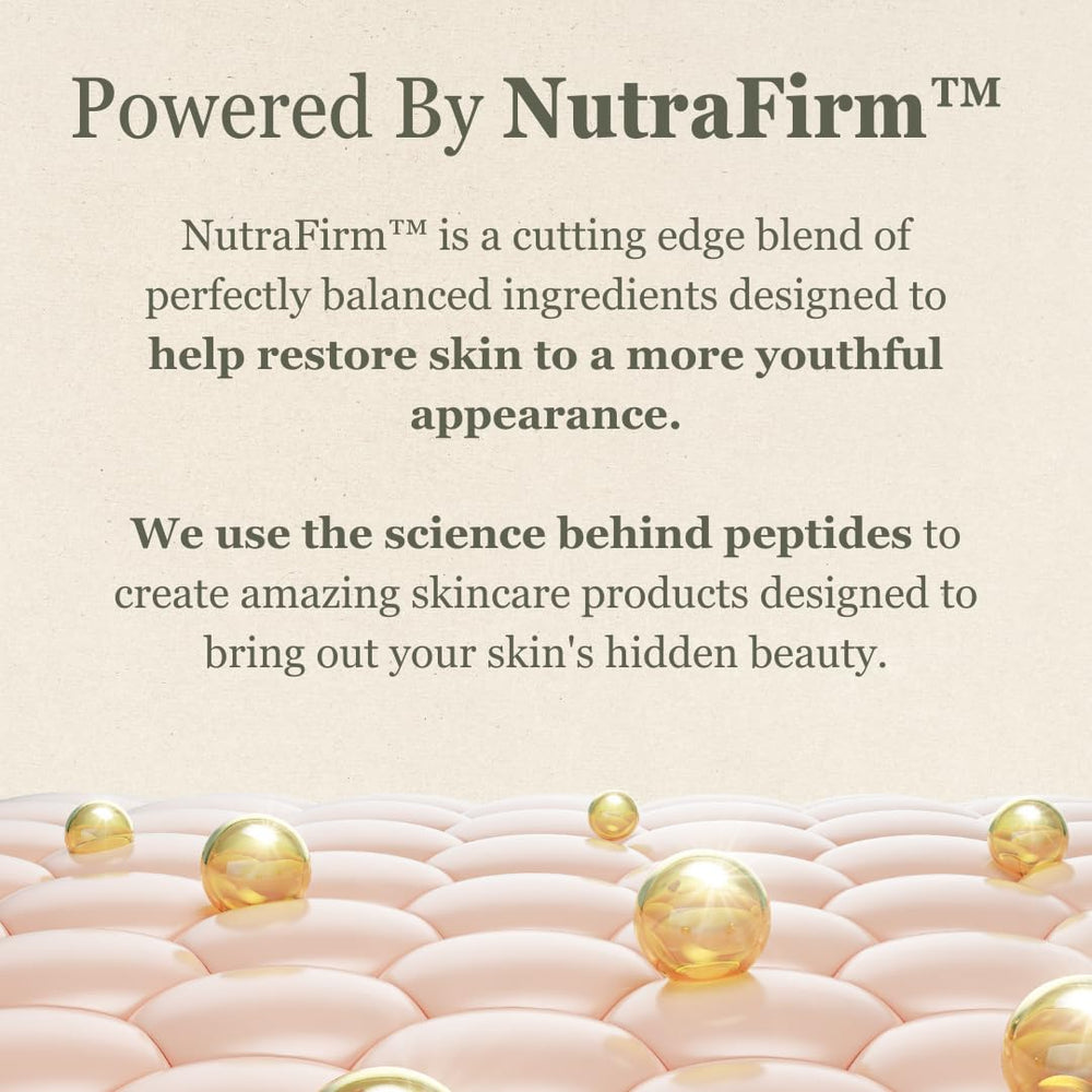 NutraVive Crepe Repair Cream on neck area; targeted tightening and smoothing potential.