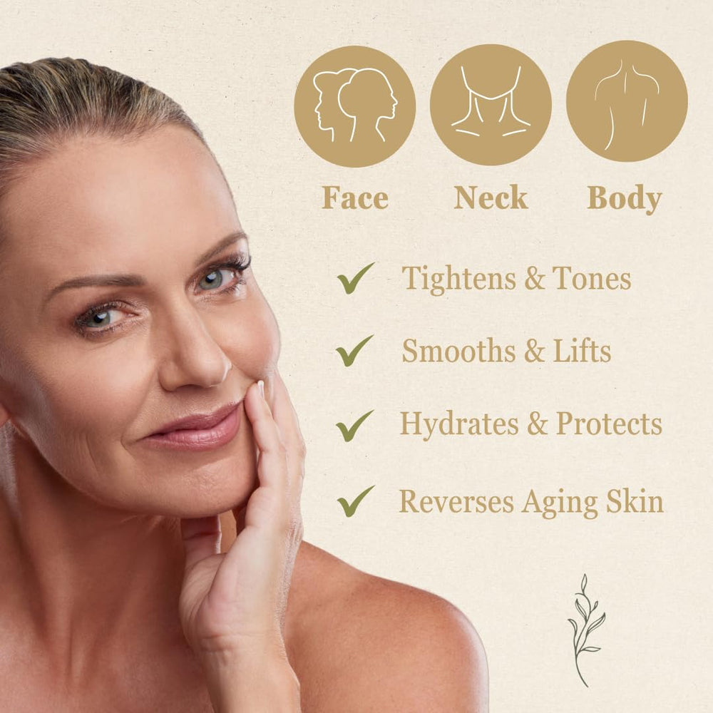 NutraVive Crepe Repair Cream texture close-up; rich blend for moisturized skin.