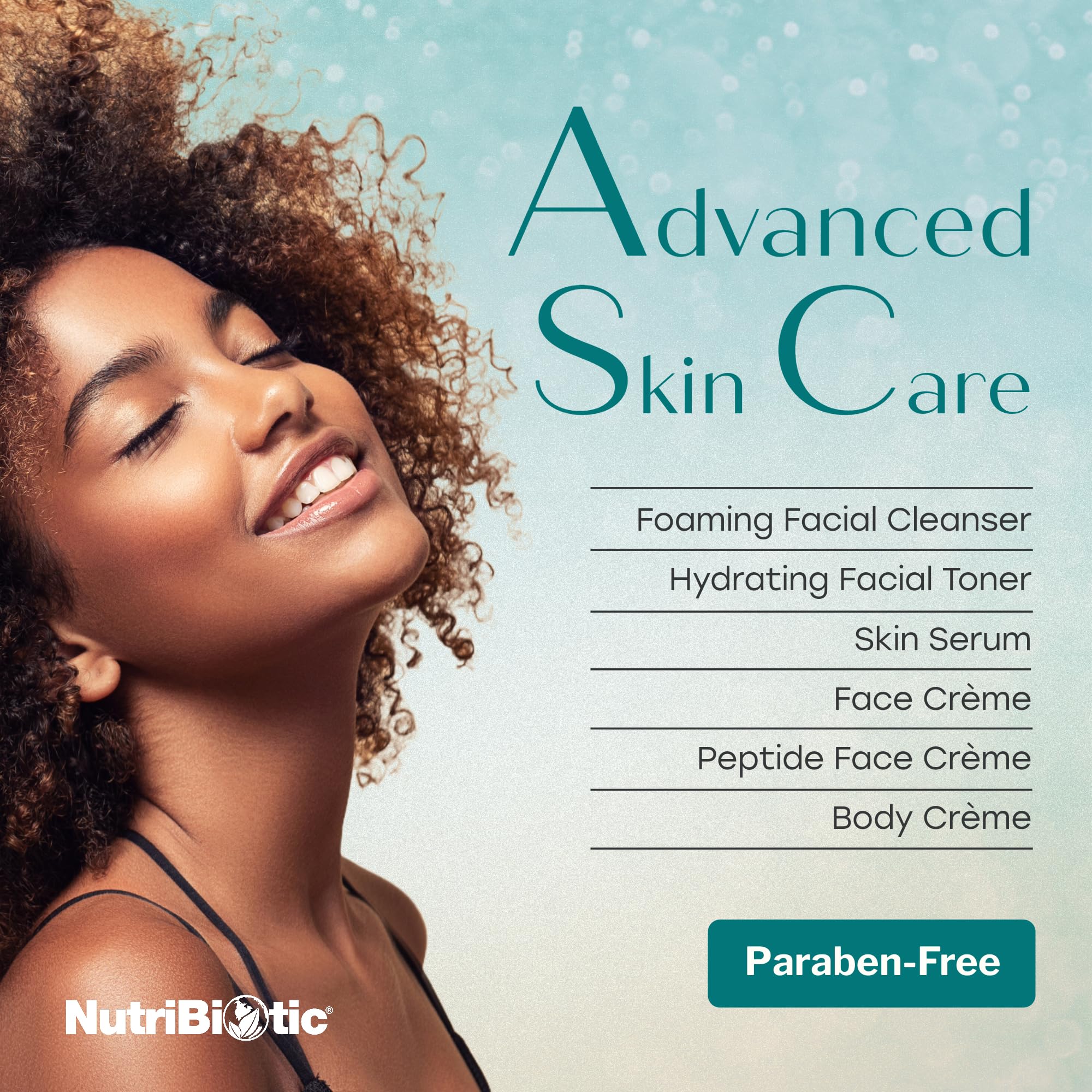 NutriBiotic peptide face creme natural fragrance conveys subtle spa like aroma