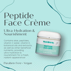 NutriBiotic peptide face creme ingredients gse label highlights antioxidant rich formula