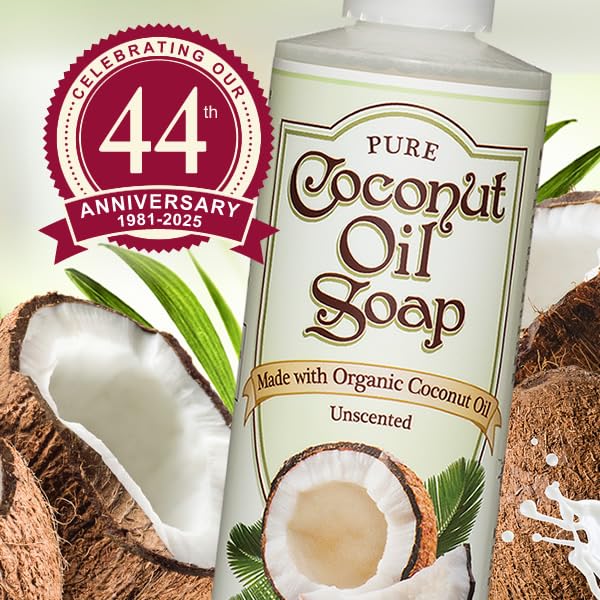 NutriBiotic coconut oil soap at sink, versatile cleaning option.