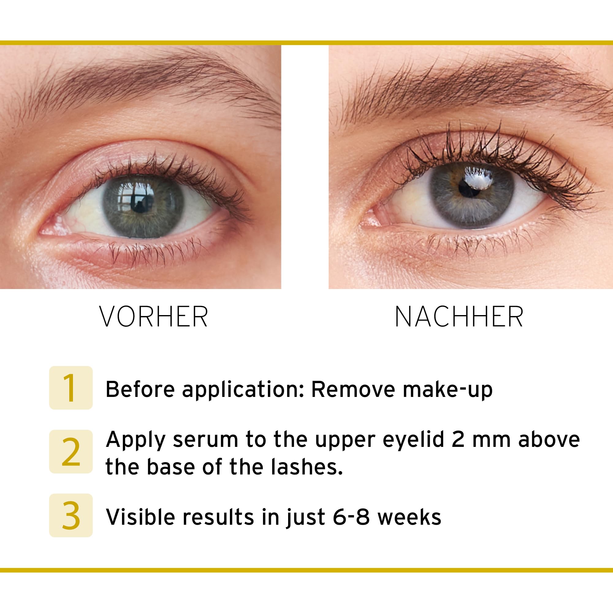 nutricosmetic iGlow eyelash closeup shows rich, healthy-looking lashes.