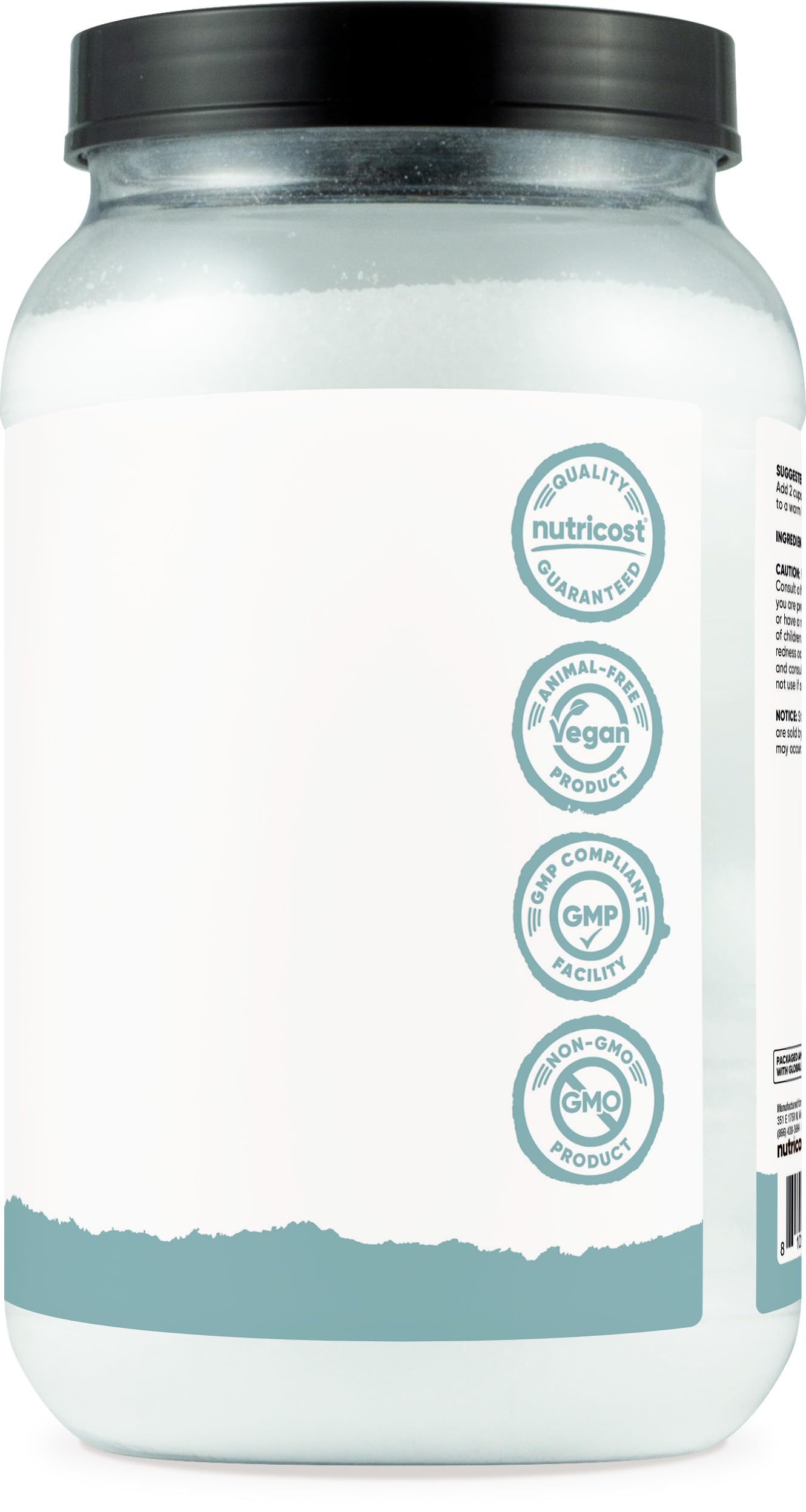 Nutricost Essentials Epsom Salt - Utilisation facile pour un bain apaisant après l'effort.