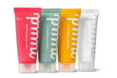 Nuud family pack travel-friendly tubes ready for on-the-go freshness.