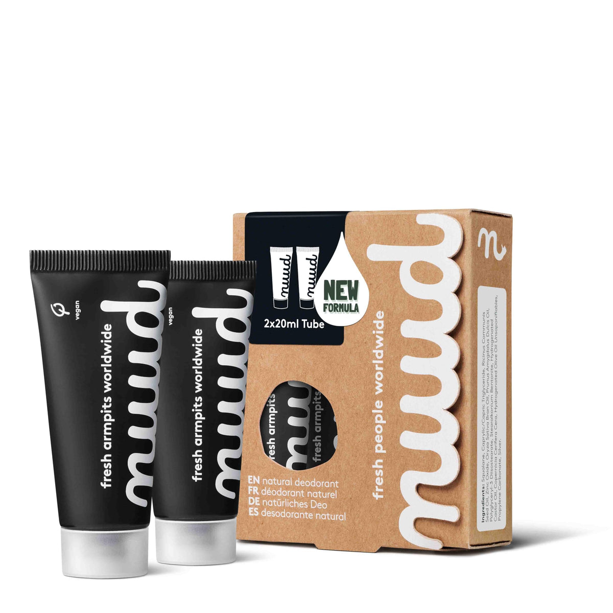 Nuud Smarter Black packaging front view showcases sleek, eco-friendly design.