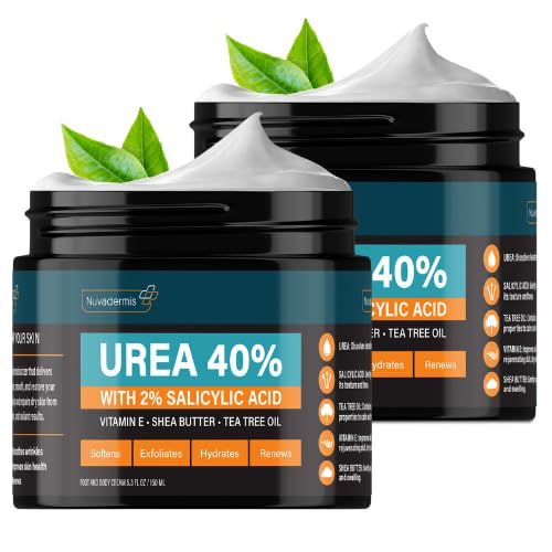 Nuvadermis 40% Urea Cream full bottle for deep moisturization and full-body care.