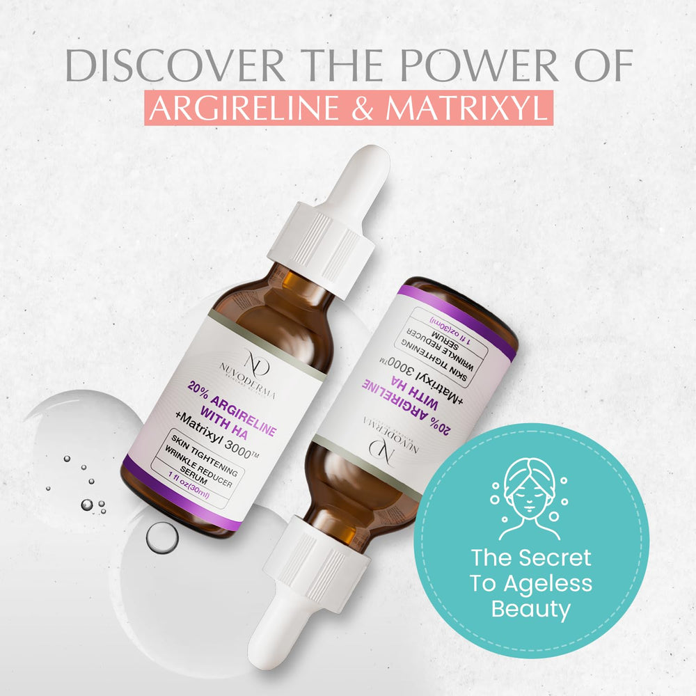Texture légère du sérum Nuvoderma Argireline 20% pour absorption rapide.